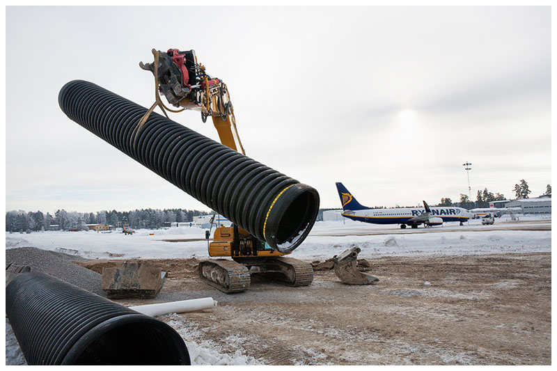 Uponor, Skavsta flygplats, Nyköping